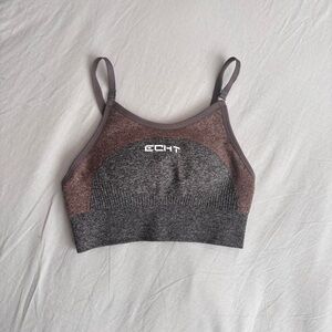NWOT Brown and grey ECHT arise key sports bra #fitness